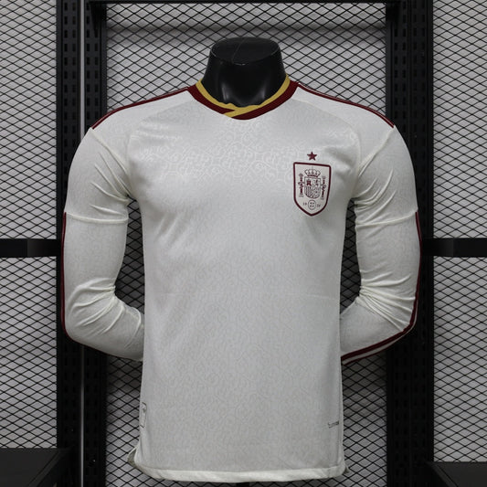 Maillot 2026 Espagne Extérieur player Manches Longues