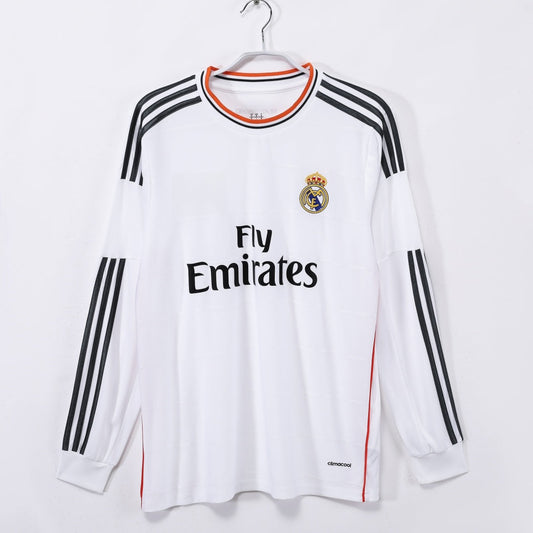 2013-2014 Maillot Retro Real Madrid Domicile  Manches Longues